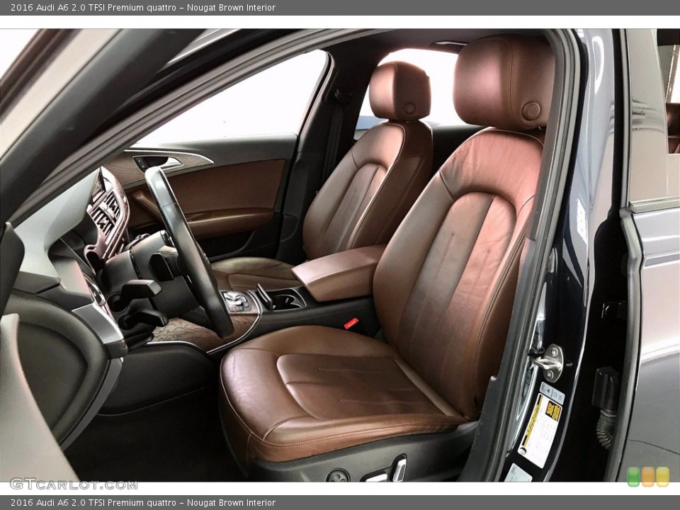 Nougat Brown Interior Front Seat for the 2016 Audi A6 2.0 TFSI Premium quattro #139599623