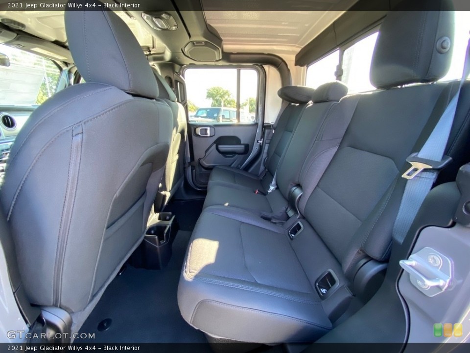 Black Interior Rear Seat for the 2021 Jeep Gladiator Willys 4x4 #139599638