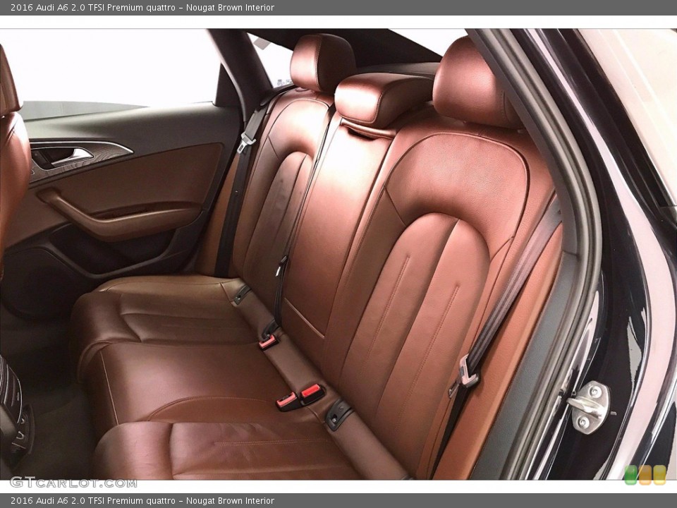 Nougat Brown Interior Rear Seat for the 2016 Audi A6 2.0 TFSI Premium quattro #139599647