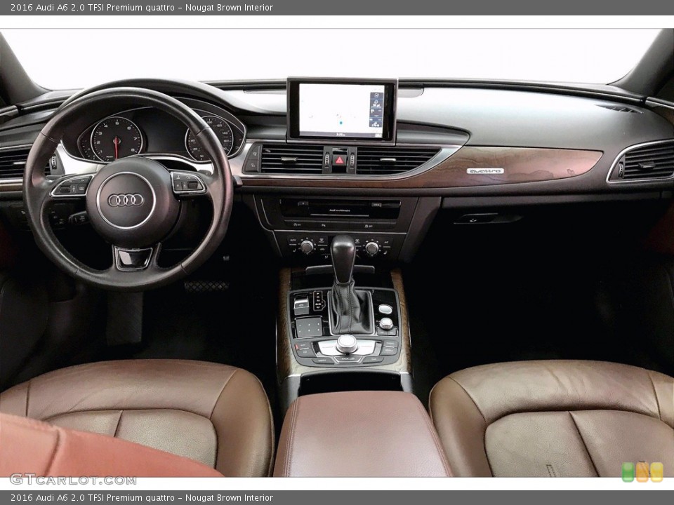Nougat Brown Interior Dashboard for the 2016 Audi A6 2.0 TFSI Premium quattro #139599698