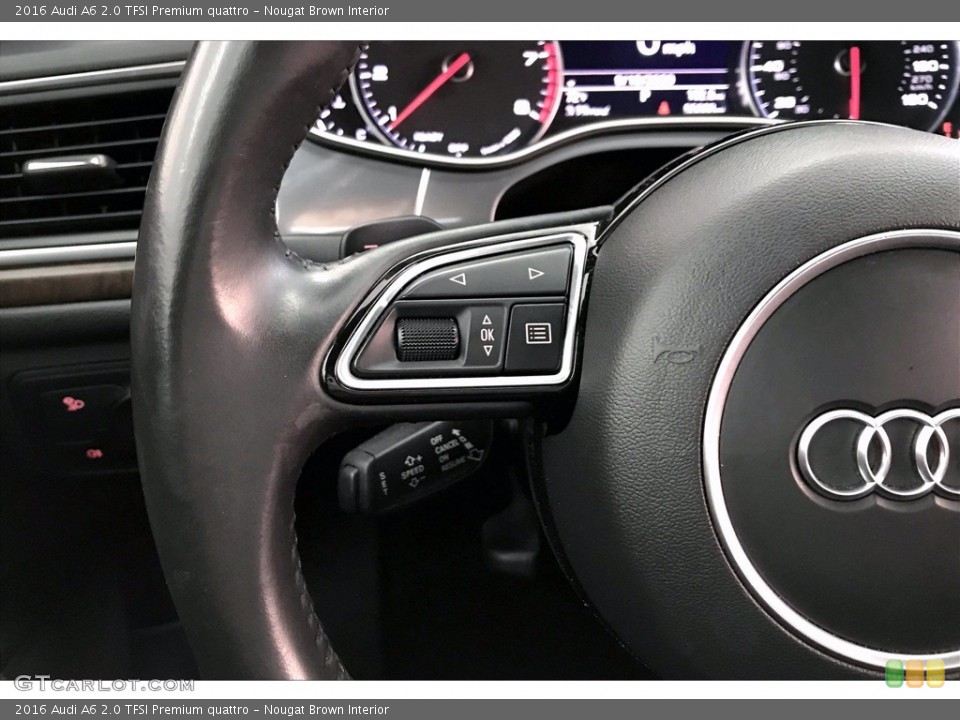 Nougat Brown Interior Steering Wheel for the 2016 Audi A6 2.0 TFSI Premium quattro #139599722