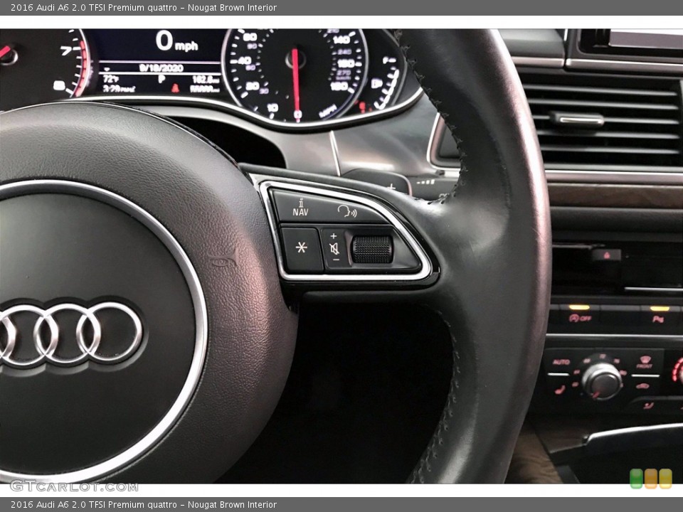 Nougat Brown Interior Steering Wheel for the 2016 Audi A6 2.0 TFSI Premium quattro #139599740