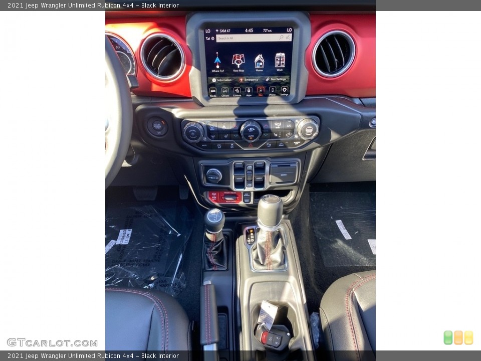 Black Interior Controls for the 2021 Jeep Wrangler Unlimited Rubicon 4x4 #139600115