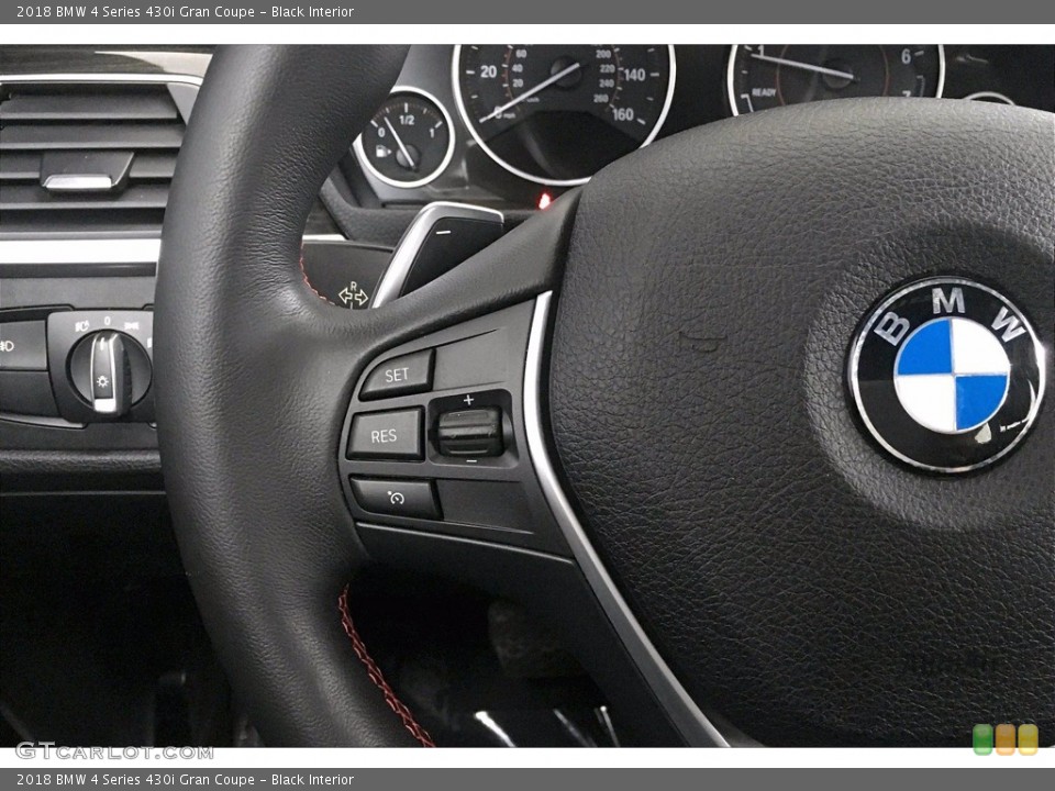 Black Interior Steering Wheel for the 2018 BMW 4 Series 430i Gran Coupe #139600709