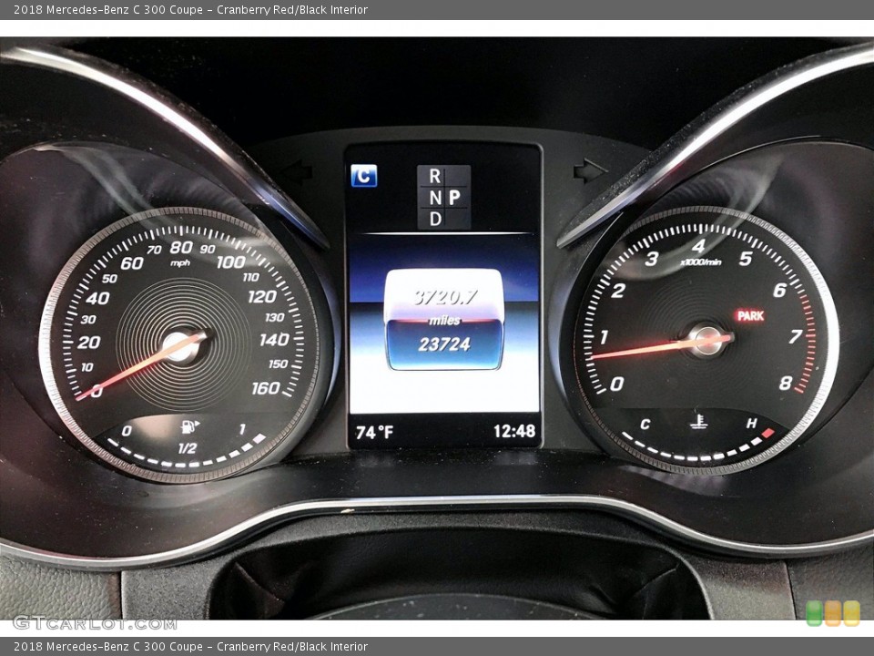 Cranberry Red/Black Interior Gauges for the 2018 Mercedes-Benz C 300 Coupe #139601195