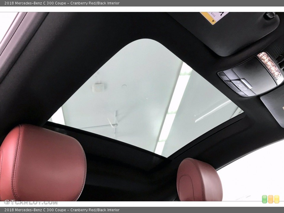 Cranberry Red/Black Interior Sunroof for the 2018 Mercedes-Benz C 300 Coupe #139601336