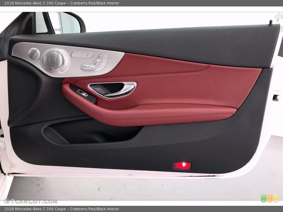 Cranberry Red/Black Interior Door Panel for the 2018 Mercedes-Benz C 300 Coupe #139601345