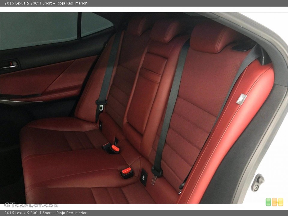 Rioja Red Interior Rear Seat for the 2016 Lexus IS 200t F Sport #139603629