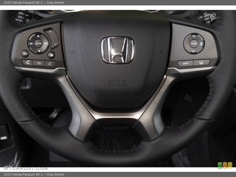 Gray Interior Steering Wheel for the 2020 Honda Passport EX-L #139604319
