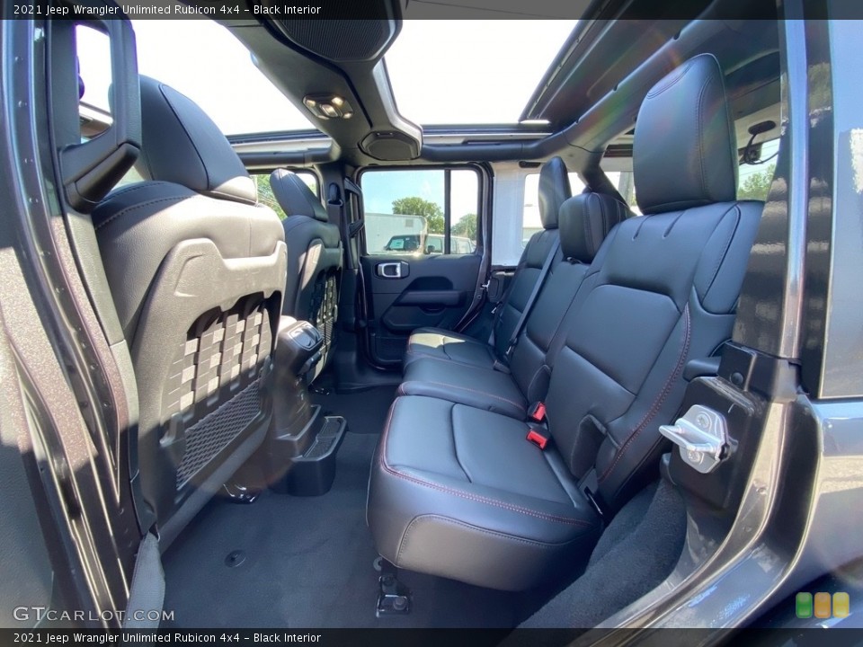 Black Interior Rear Seat for the 2021 Jeep Wrangler Unlimited Rubicon 4x4 #139604877