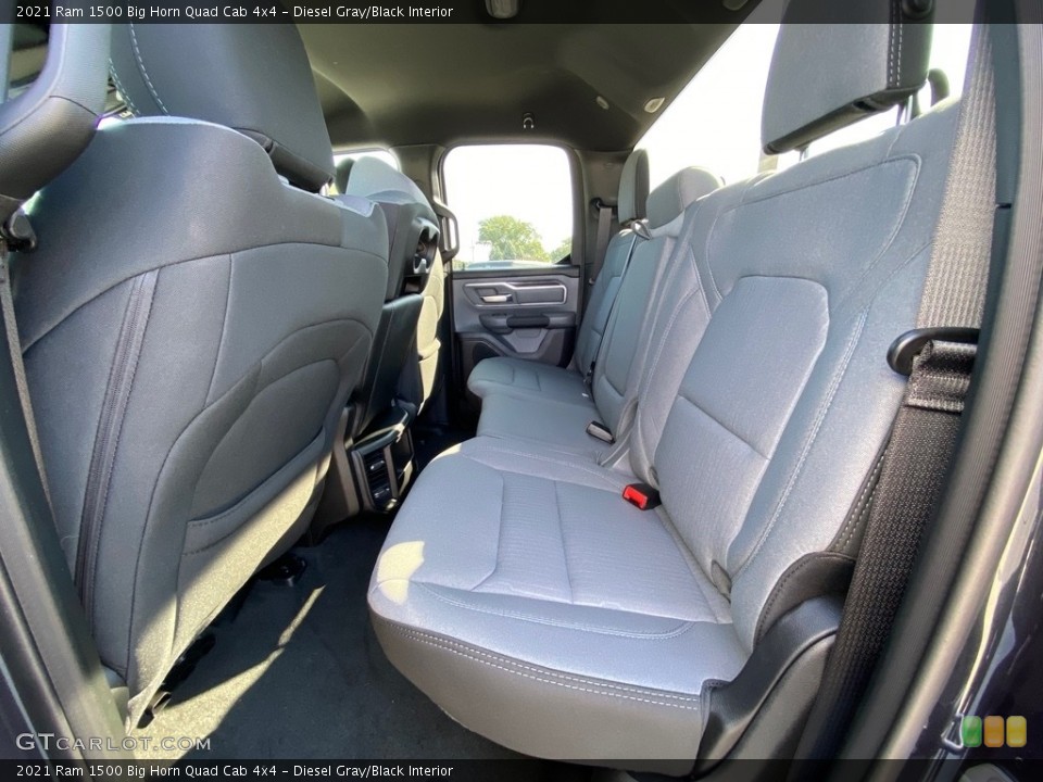 Diesel Gray/Black Interior Rear Seat for the 2021 Ram 1500 Big Horn Quad Cab 4x4 #139606230