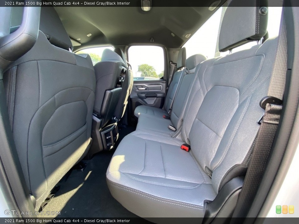 Diesel Gray/Black Interior Rear Seat for the 2021 Ram 1500 Big Horn Quad Cab 4x4 #139606824