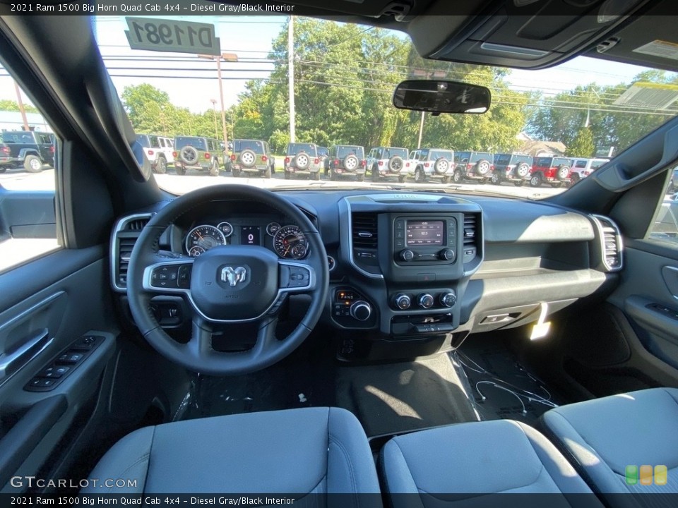 Diesel Gray/Black Interior Photo for the 2021 Ram 1500 Big Horn Quad Cab 4x4 #139606854