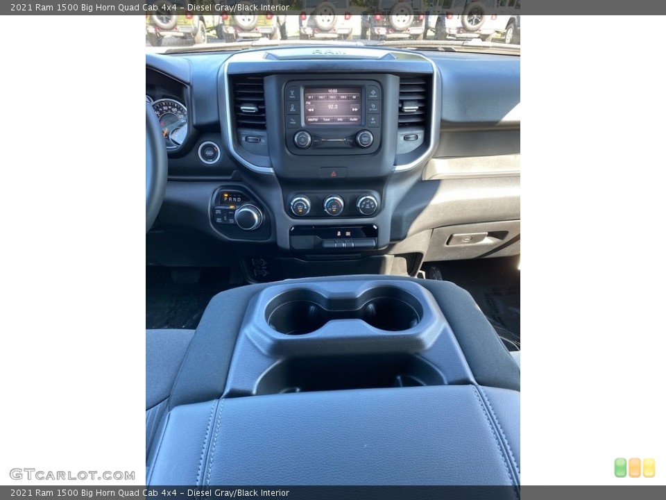 Diesel Gray/Black Interior Controls for the 2021 Ram 1500 Big Horn Quad Cab 4x4 #139606899