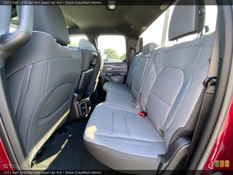 Diesel Gray/Black Interior Rear Seat for the 2021 Ram 1500 Big Horn Quad Cab 4x4 #139607118