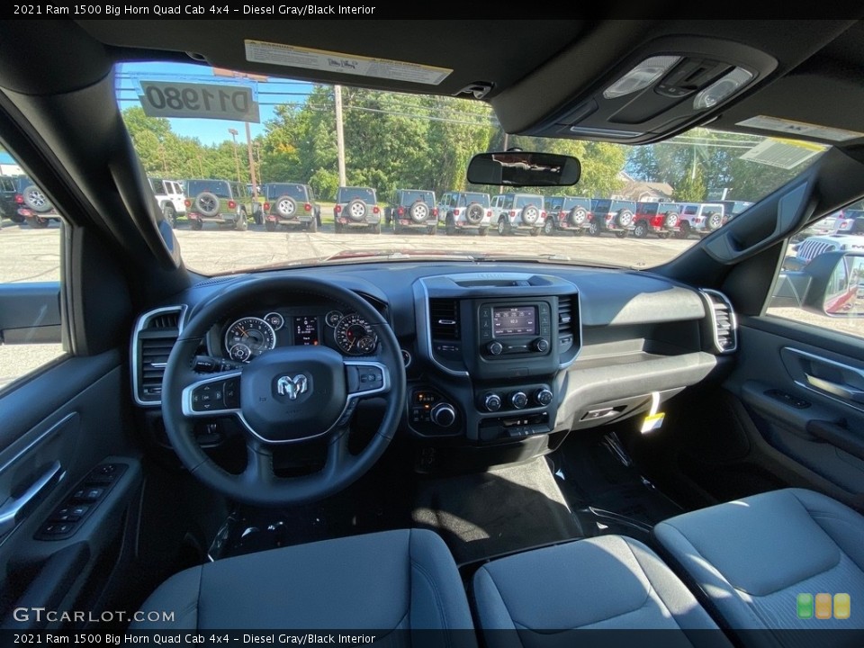 Diesel Gray/Black Interior Front Seat for the 2021 Ram 1500 Big Horn Quad Cab 4x4 #139607145