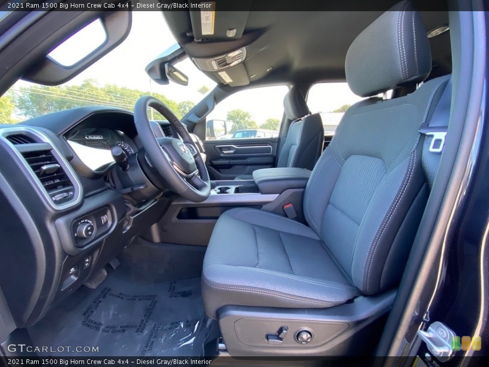 Diesel Gray/Black Interior Photo for the 2021 Ram 1500 Big Horn Crew Cab 4x4 #139607382