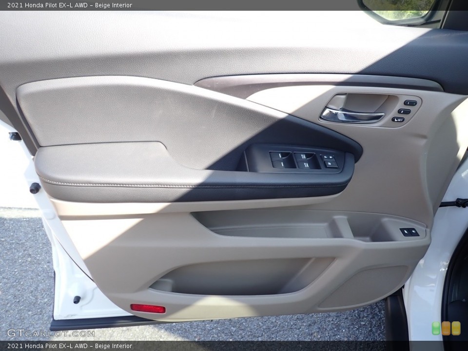 Beige Interior Door Panel for the 2021 Honda Pilot EX-L AWD #139609059