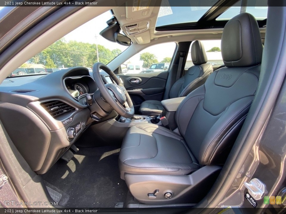 Black Interior Photo for the 2021 Jeep Cherokee Latitude Lux 4x4 #139609305
