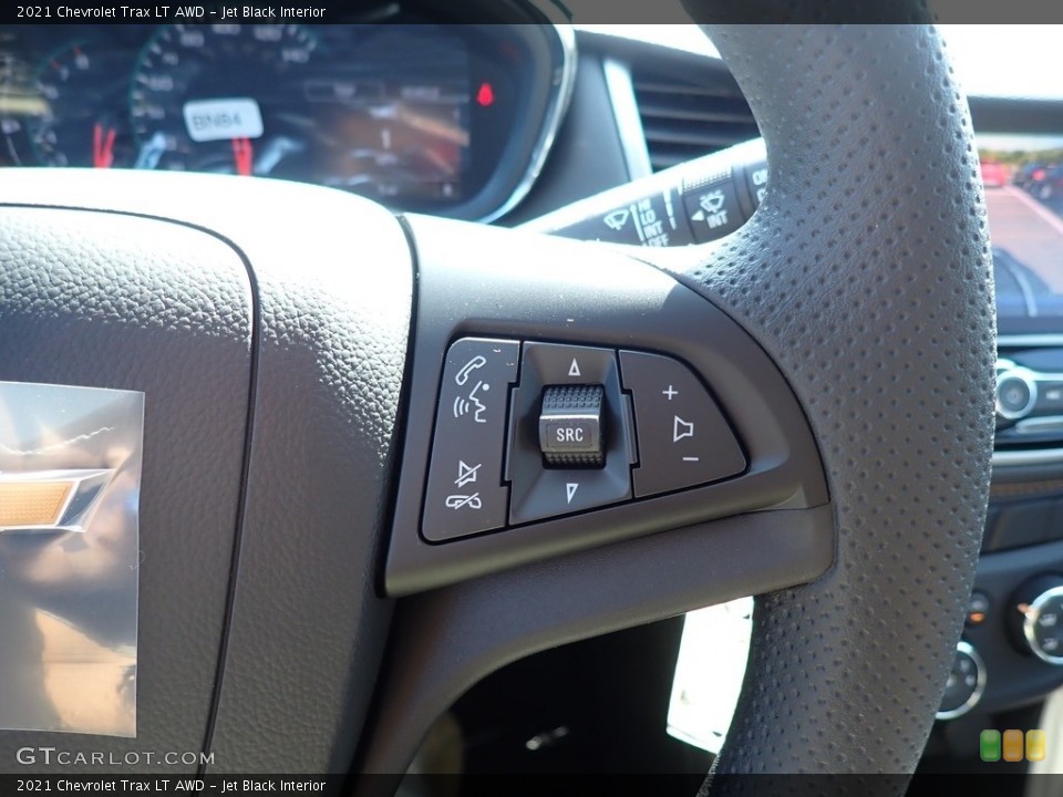 Jet Black Interior Steering Wheel for the 2021 Chevrolet Trax LT AWD #139611282