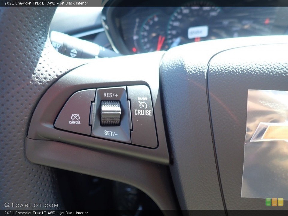 Jet Black Interior Steering Wheel for the 2021 Chevrolet Trax LT AWD #139611303