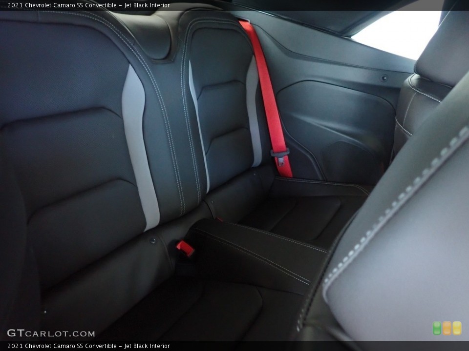 Jet Black Interior Rear Seat for the 2021 Chevrolet Camaro SS Convertible #139612215