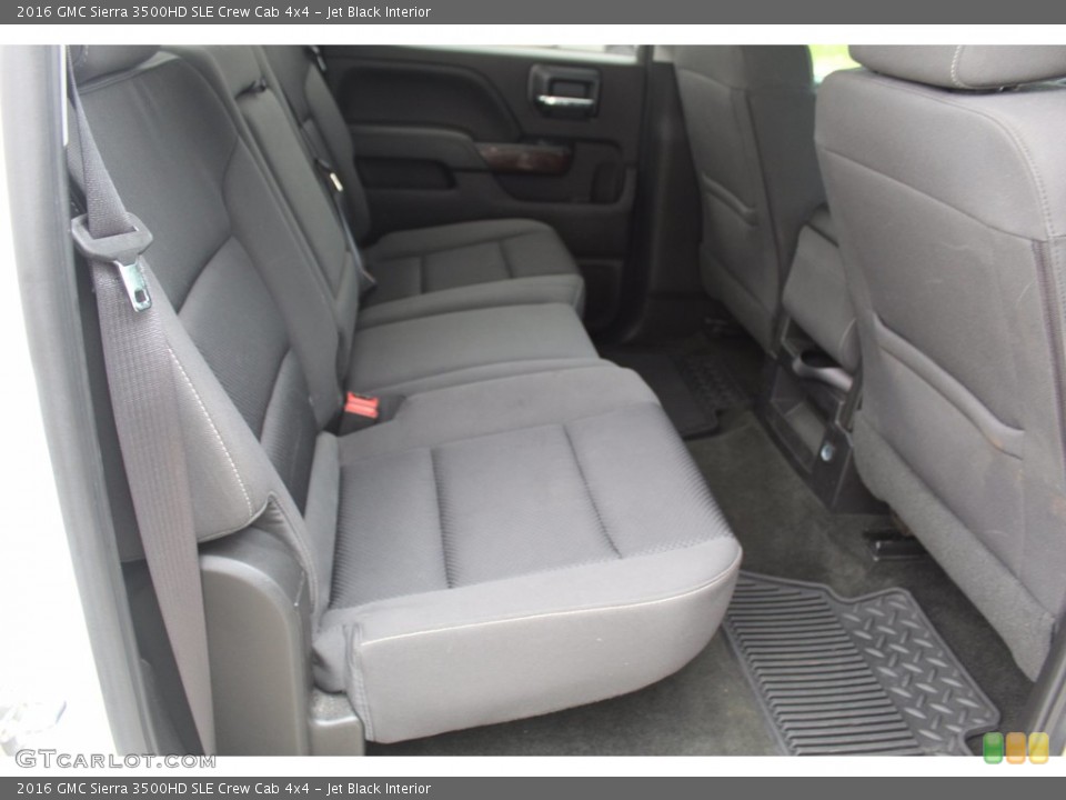 Jet Black Interior Rear Seat for the 2016 GMC Sierra 3500HD SLE Crew Cab 4x4 #139612951
