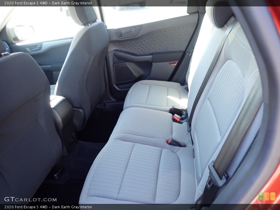 Dark Earth Gray Interior Rear Seat for the 2020 Ford Escape S 4WD #139614444