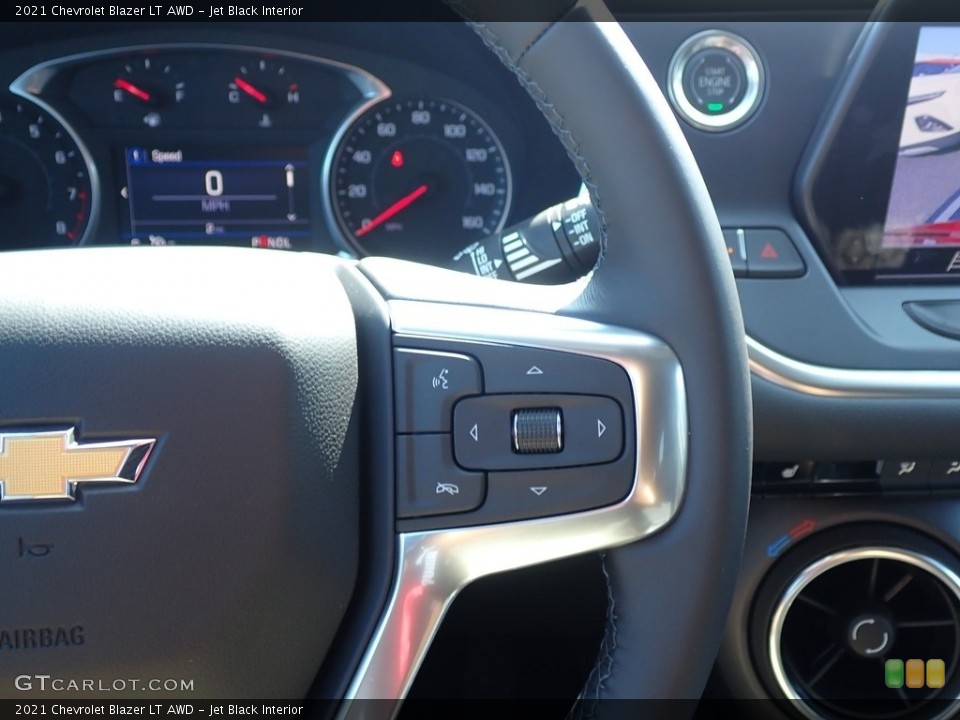 Jet Black Interior Steering Wheel for the 2021 Chevrolet Blazer LT AWD #139616182