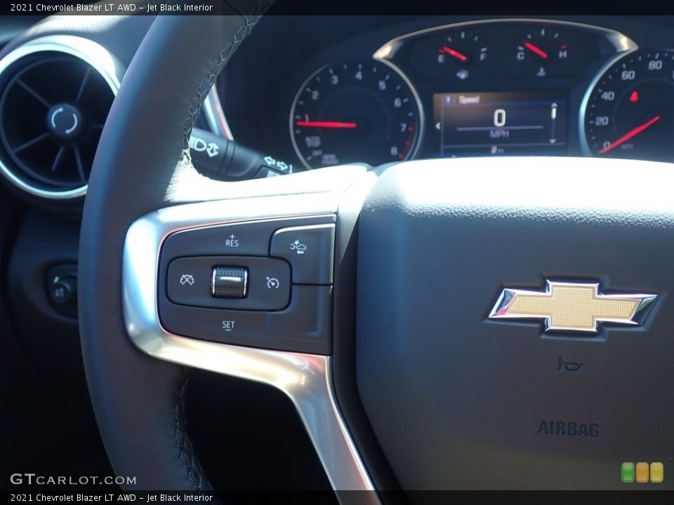 Jet Black Interior Steering Wheel for the 2021 Chevrolet Blazer LT AWD #139616209