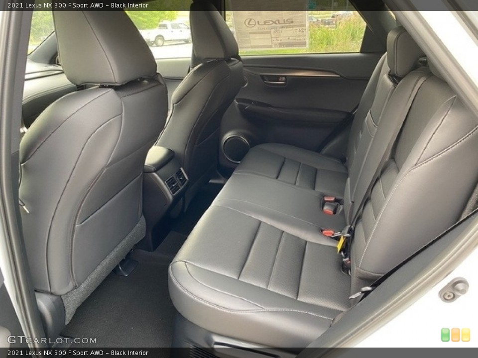 Black Interior Rear Seat for the 2021 Lexus NX 300 F Sport AWD #139616404