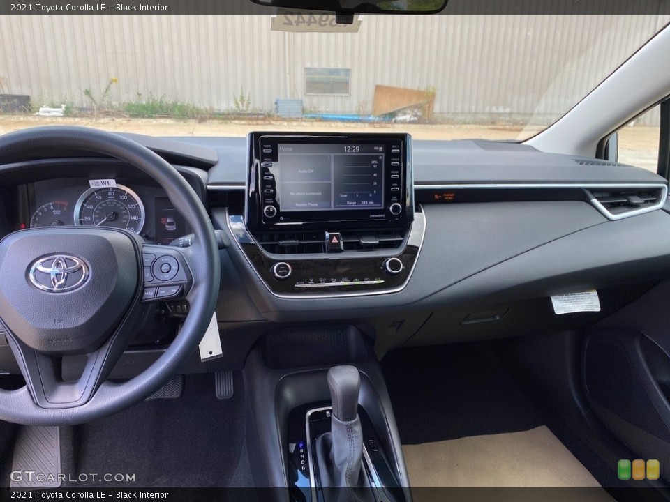 Black Interior Dashboard for the 2021 Toyota Corolla LE #139617340