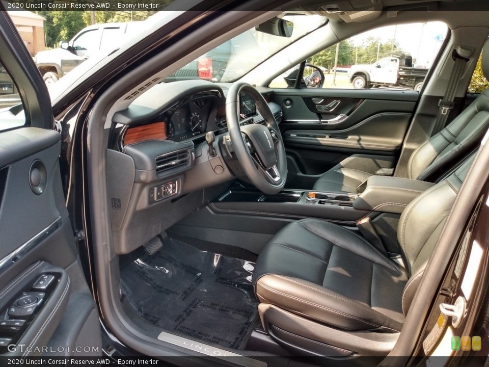 Ebony Interior Front Seat for the 2020 Lincoln Corsair Reserve AWD #139618081