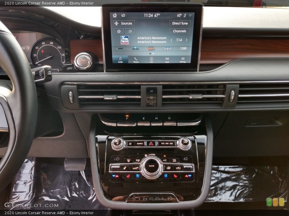 Ebony Interior Dashboard for the 2020 Lincoln Corsair Reserve AWD #139618108