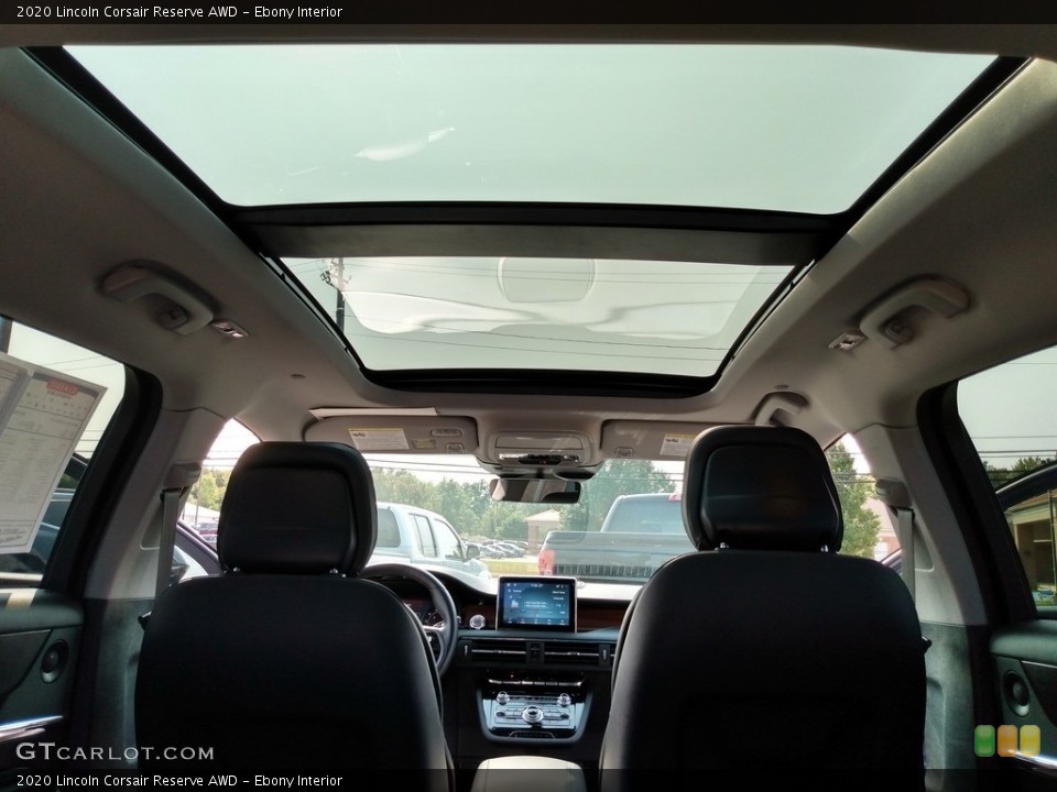 Ebony Interior Sunroof for the 2020 Lincoln Corsair Reserve AWD #139618255