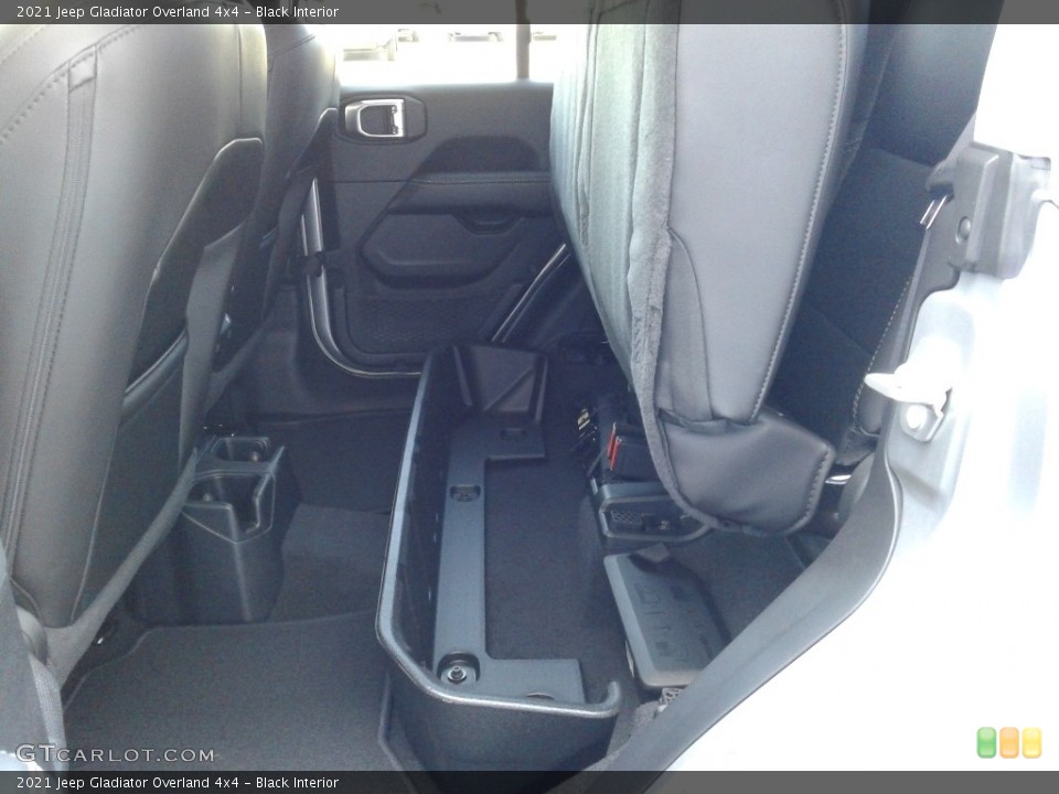 Black Interior Rear Seat for the 2021 Jeep Gladiator Overland 4x4 #139620361