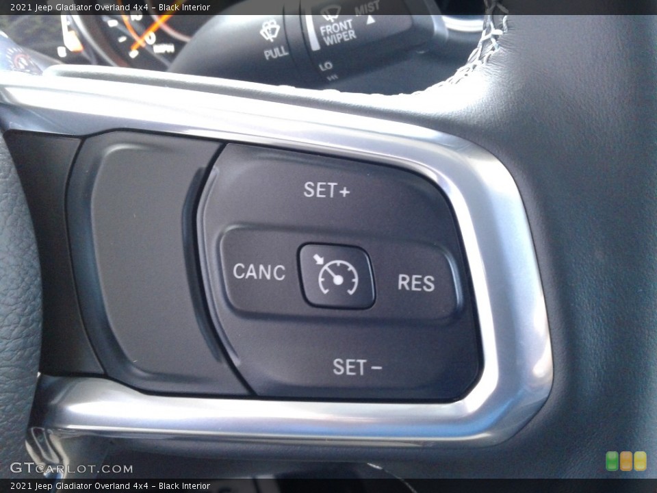 Black Interior Steering Wheel for the 2021 Jeep Gladiator Overland 4x4 #139620502