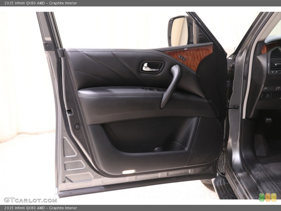 Graphite Interior Door Panel for the 2015 Infiniti QX80 AWD #139620757