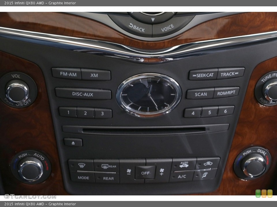 Graphite Interior Controls for the 2015 Infiniti QX80 AWD #139620955