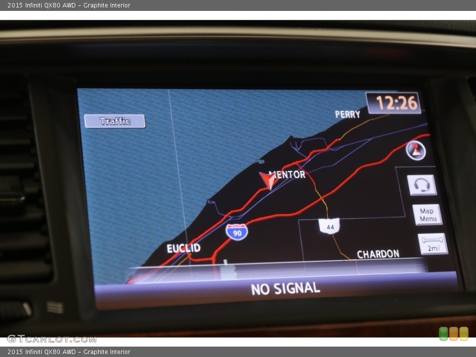 Graphite Interior Navigation for the 2015 Infiniti QX80 AWD #139621078