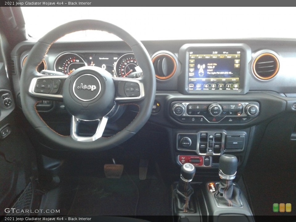 Black Interior Dashboard for the 2021 Jeep Gladiator Mojave 4x4 #139621999