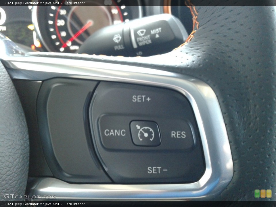 Black Interior Steering Wheel for the 2021 Jeep Gladiator Mojave 4x4 #139622044