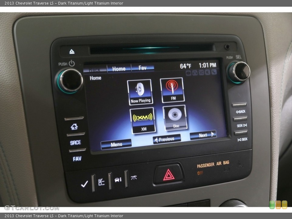 Dark Titanium/Light Titanium Interior Controls for the 2013 Chevrolet Traverse LS #139622524