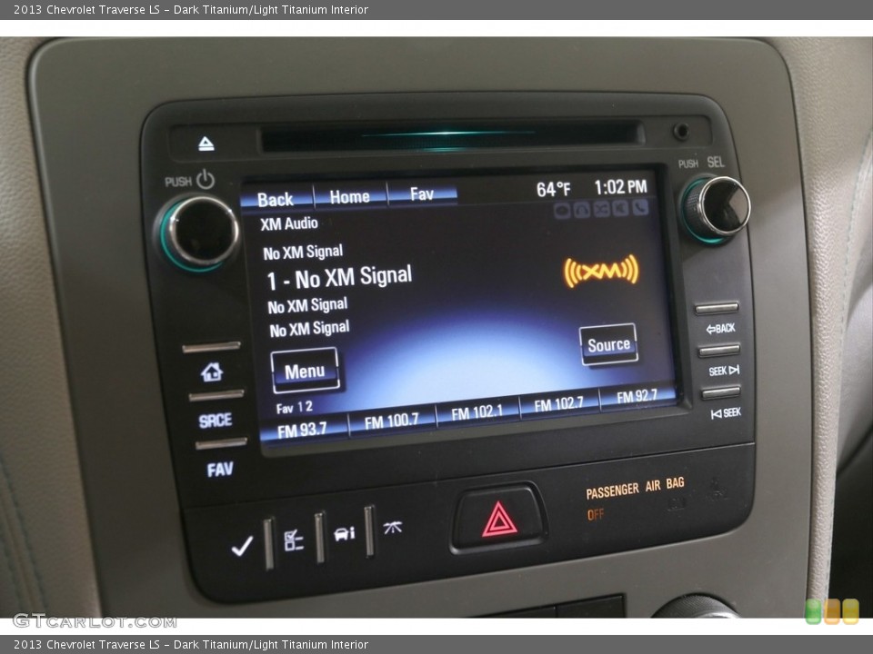Dark Titanium/Light Titanium Interior Audio System for the 2013 Chevrolet Traverse LS #139622579