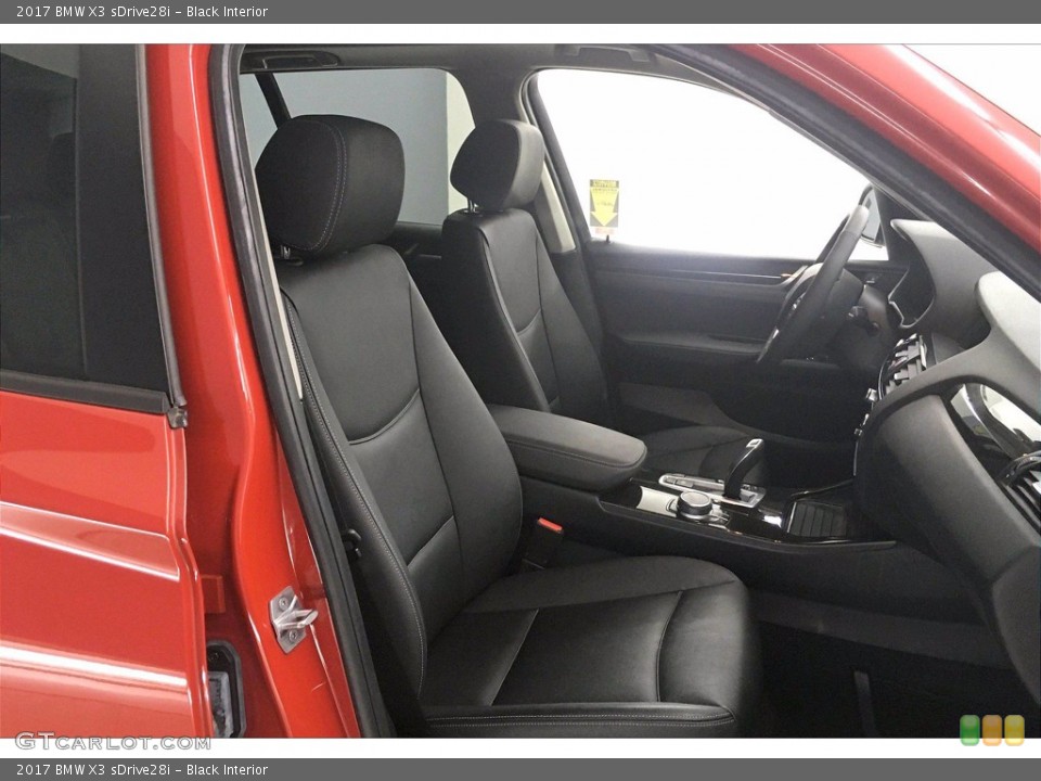 Black Interior Front Seat for the 2017 BMW X3 sDrive28i #139624484