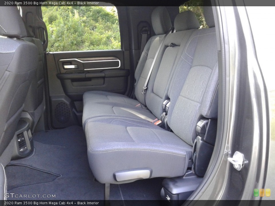 Black Interior Rear Seat for the 2020 Ram 3500 Big Horn Mega Cab 4x4 #139624657