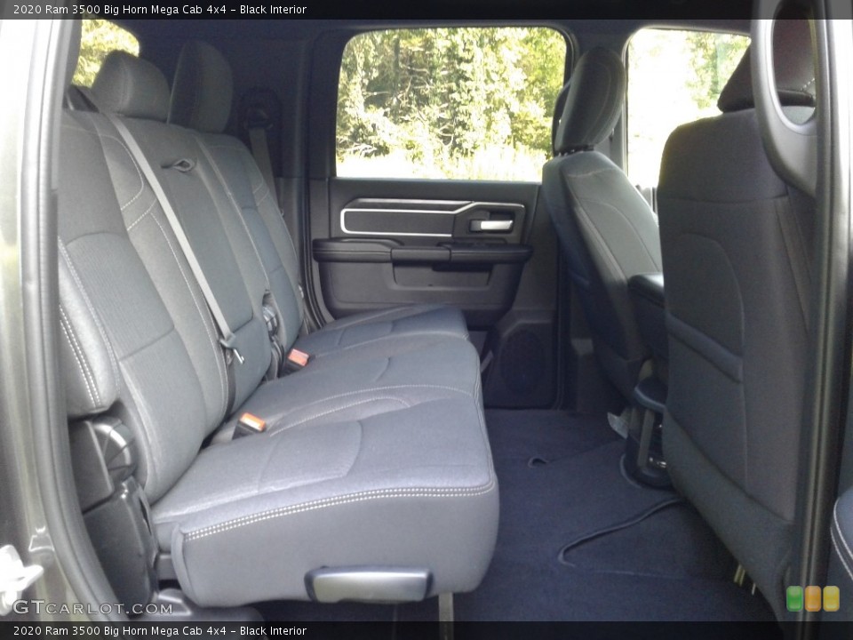 Black Interior Rear Seat for the 2020 Ram 3500 Big Horn Mega Cab 4x4 #139624702