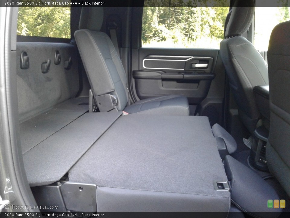 Black Interior Rear Seat for the 2020 Ram 3500 Big Horn Mega Cab 4x4 #139624725
