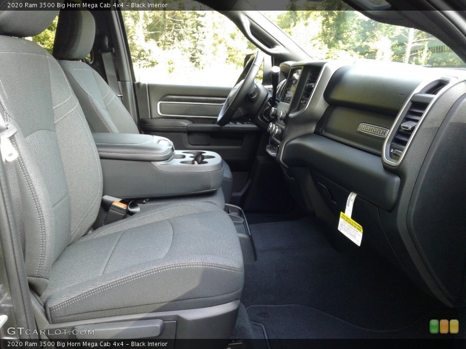 Black Interior Front Seat for the 2020 Ram 3500 Big Horn Mega Cab 4x4 #139624746