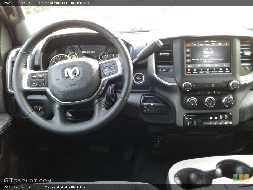 Black Interior Dashboard for the 2020 Ram 3500 Big Horn Mega Cab 4x4 #139624762